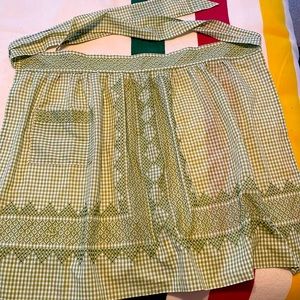 Vintage green apron